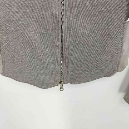 ダブルスタンダードクロージング DOUBLE STANDARD CLOTHING 素材切替 ジップアップ Vネックジャケット メンズ US:36